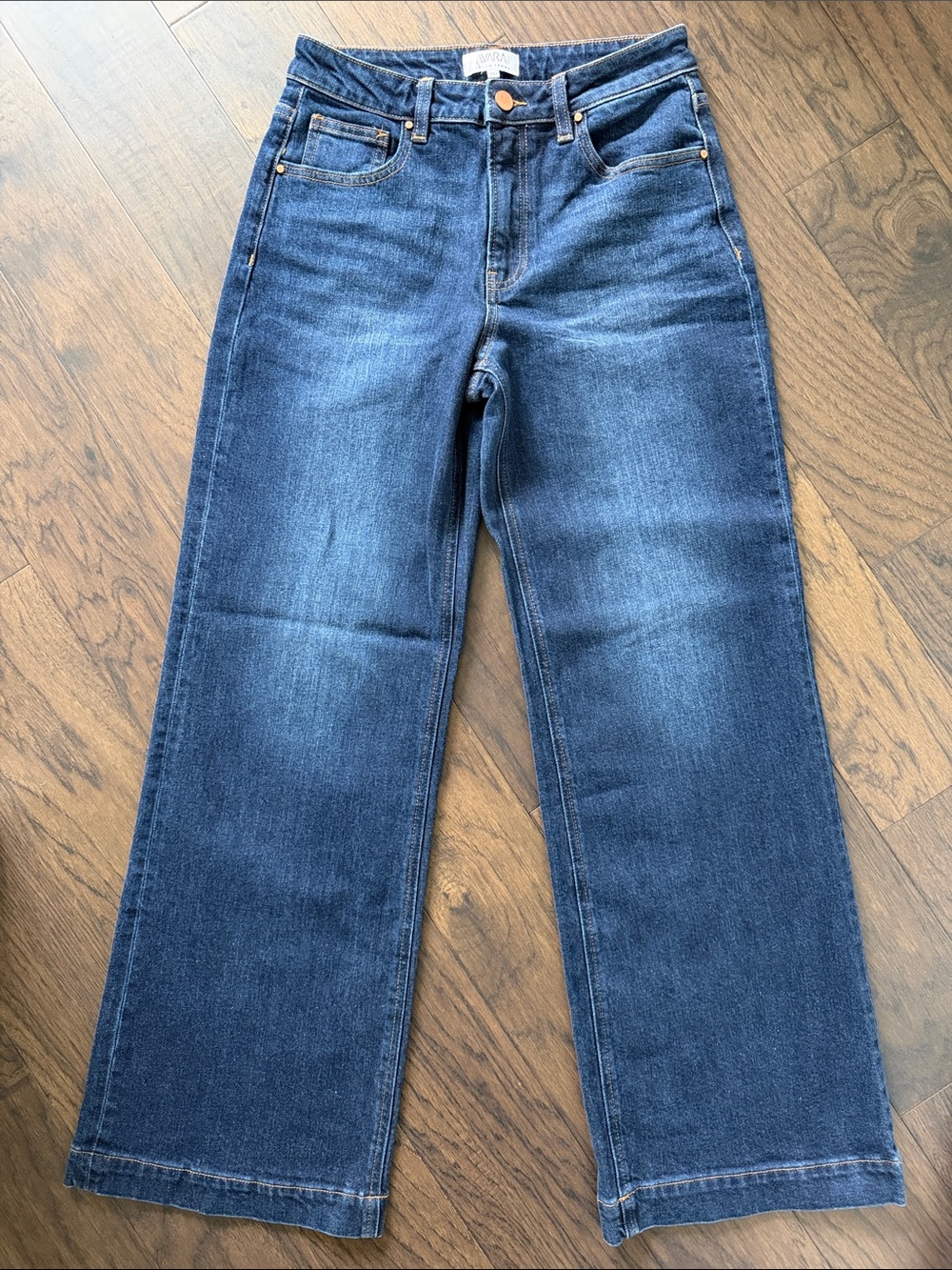 Avara Risen Wide-Leg Women’s Jeans in Dark Blue - Sz 27 NWOT